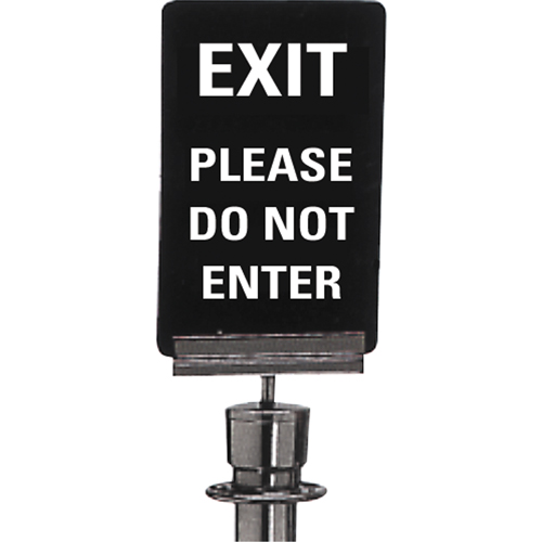 "Exit: Please Do Not Enter" Crowd Control Sign, 11" x 7", Plastic, English Brunswick Fyr & Safety