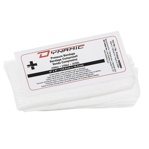 Bandage compressif dans une boîte Dynamic, 4" lo x 4" la Brunswick Fyr & Safety