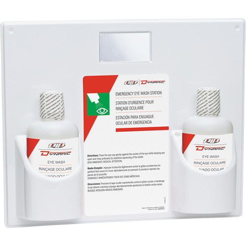 Dynamic Eyewash Station with Isotonic Solution, Double Brunswick Fyr & Safety