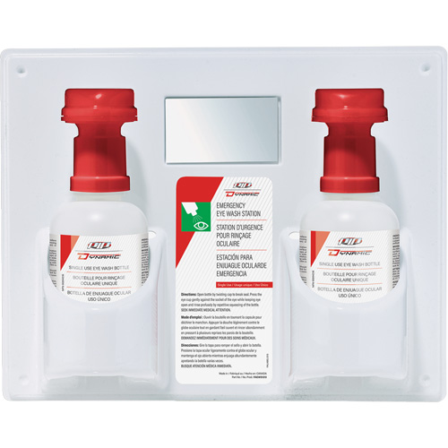 Dynamic Single-Use Eyewash Station with Isotonic Solution, Double Brunswick Fyr & Safety