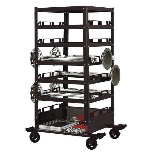 Six Tier Storage Cart, Steel Brunswick Fyr & Safety