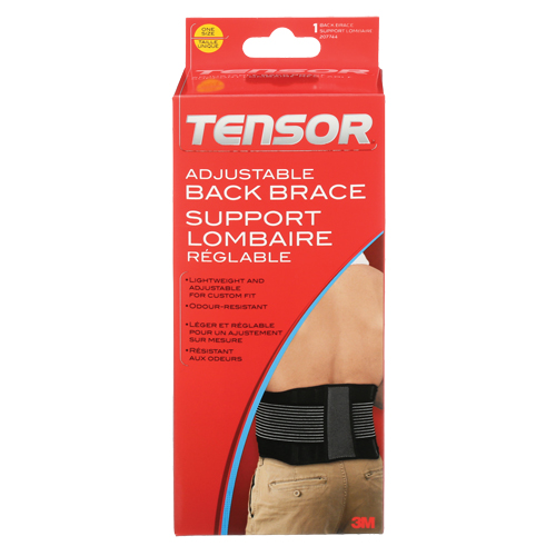 Tensor Adjustable Back Brace, Elastic, One Size Brunswick Fyr & Safety