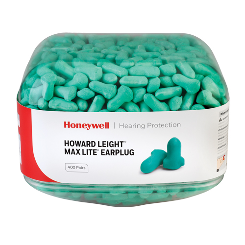 Howard Leight Maximum Lite Earplugs, Bulk - Canister Brunswick Fyr & Safety