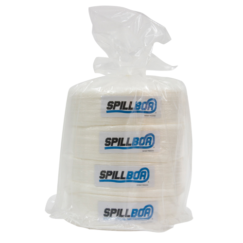 SpillBoa Bale, Oil Only, 25' L x 5" W, 28 gal. Absorbancy, 4 /Pack Brunswick Fyr & Safety