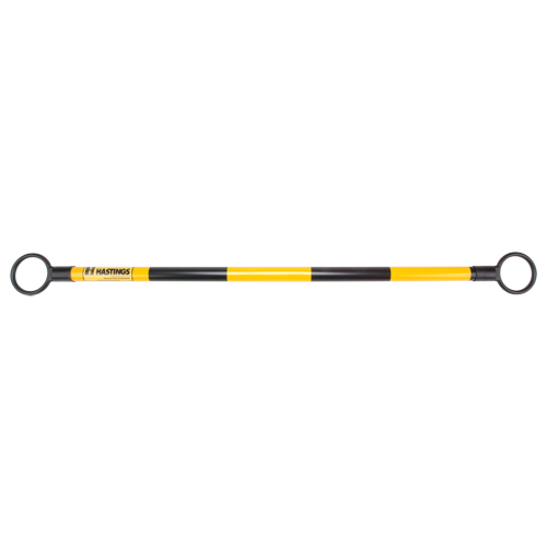 Telescopic Barricade Bar, 85" Extended Length, Black/Yellow Brunswick Fyr & Safety