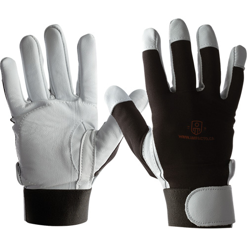 IMPACTO&reg; AIRGEL Glove, Size Large, Pearl Leather Palm Brunswick Fyr & Safety