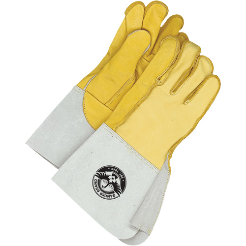 Gants de soudage, Cuir fleur de vache/Cuir fleur de daim, Taille Grand/10 Brunswick Fyr & Safety