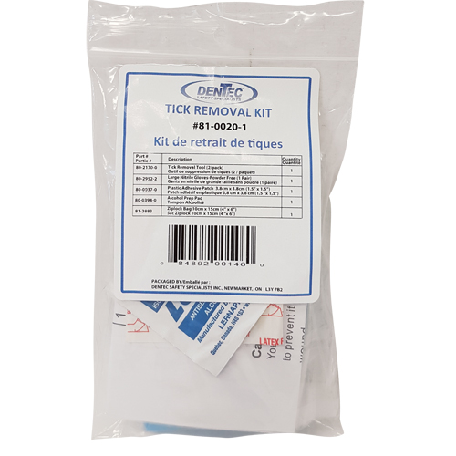 Tick Safety Kit, Class 1 Medical Device, Wallet Brunswick Fyr & Safety