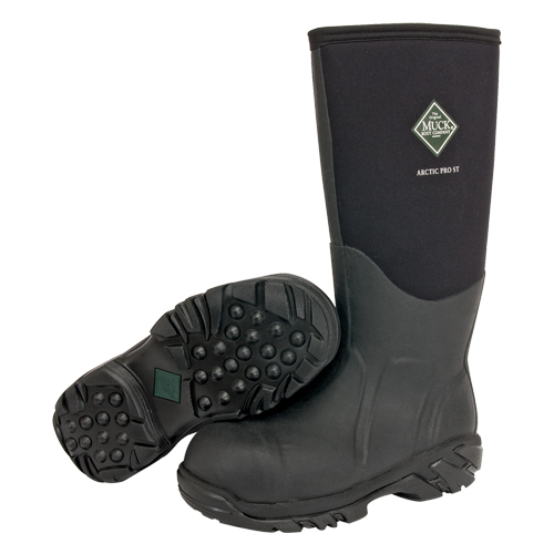 Bottes de travail pour les conditions extr&ecirc;mes Arctic Pro, Caoutchouc, Embout Acier, Pointure 8, Semelle R&eacute;sistant aux perforations Brunswick Fyr & Safety
