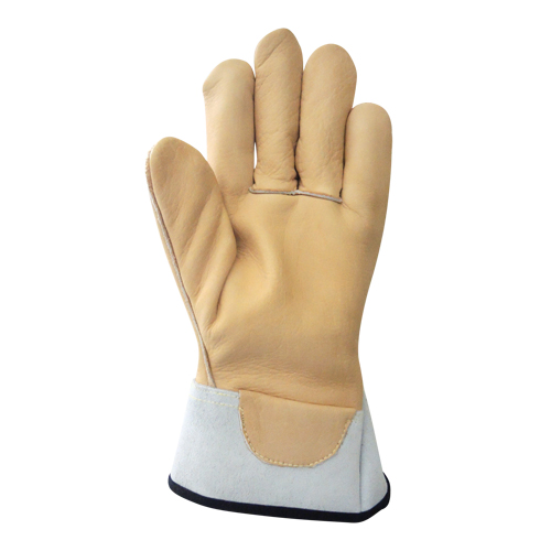 Lineman's Gloves, Small, Grain Cowhide Palm Brunswick Fyr & Safety