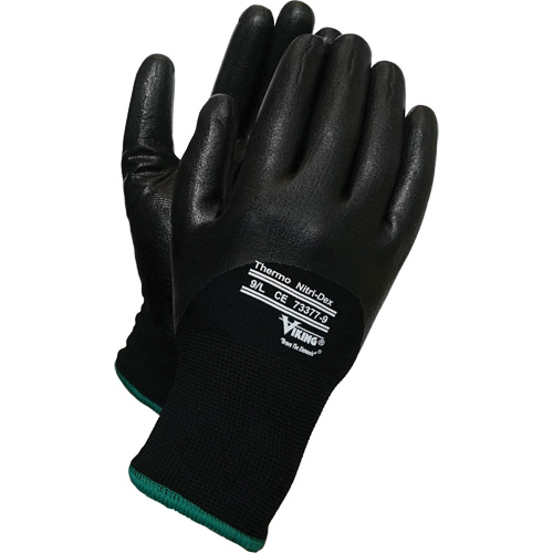 Gants thermiques Nitri-Dex Viking, 8/Moyen, R&ecirc;vetement Nitrile, Calibre 15, Enveloppe en Nylon Brunswick Fyr & Safety