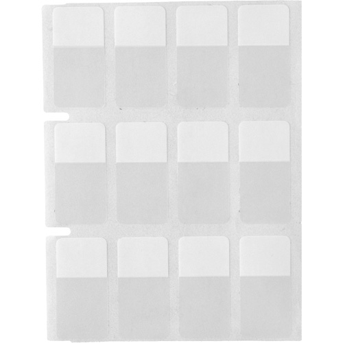 Core Series Self-Laminating Wire & Cable Labels, Vinyl, 0.5" L x 0.75" H, Clear Brunswick Fyr & Safety