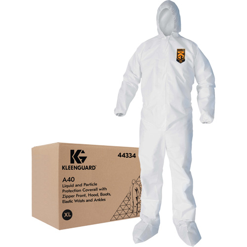 Combinaisons Kleenguard A40, T-Grand, Blanc, Microporeux Brunswick Fyr & Safety
