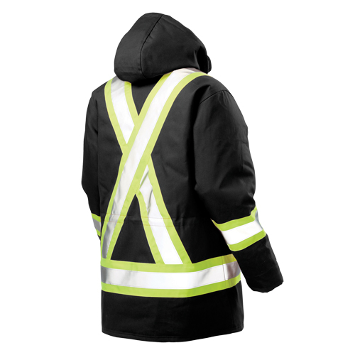 Safety Parka, Black, Large Brunswick Fyr & Safety