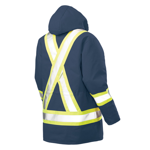 Safety Parka, Navy Blue, Large Brunswick Fyr & Safety