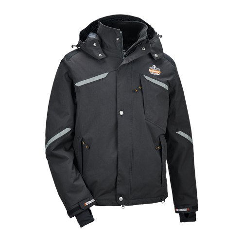 Manteau thermique N-Ferno 6466, Hommes, Petit, Noir Brunswick Fyr & Safety