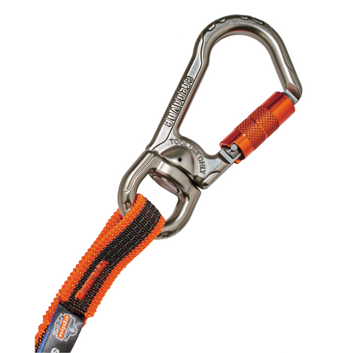 Squids&reg; 3109F(x) Double-Locking Tool Lanyard with Swivel, Bungee, Carabiner/Loop Brunswick Fyr & Safety