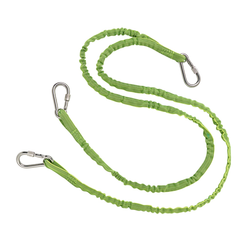 Squids&reg; 3311 Twin Leg Tool Lanyard, Bungee, Triple Carabiner Brunswick Fyr & Safety