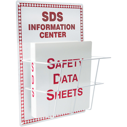 Basket-Style Aluminum Safety Data Sheet Center, English, Binders Included Brunswick Fyr & Safety