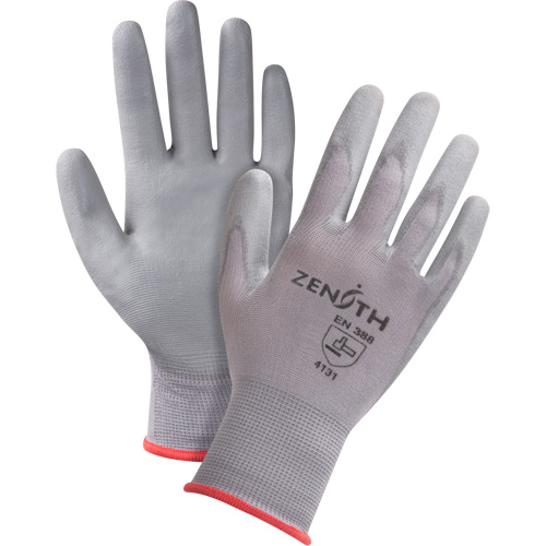 Gants en nylon enduits de polyur&eacute;thane sans DMF, 7/Petit, R&ecirc;vetement Polyur&eacute;thane, Calibre 15, Enveloppe en Nylon Brunswick Fyr & Safety