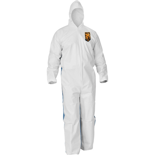 Combinaisons avec dos respirant Kleenguard A40, Grand, Bleu/Blanc, Microporeux/SMS Brunswick Fyr & Safety