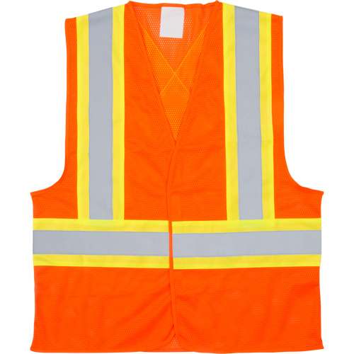Veste de s&eacute;curit&eacute; pour la circulation, Orange haute visibilit&eacute;, Moyen, Polyester Brunswick Fyr & Safety