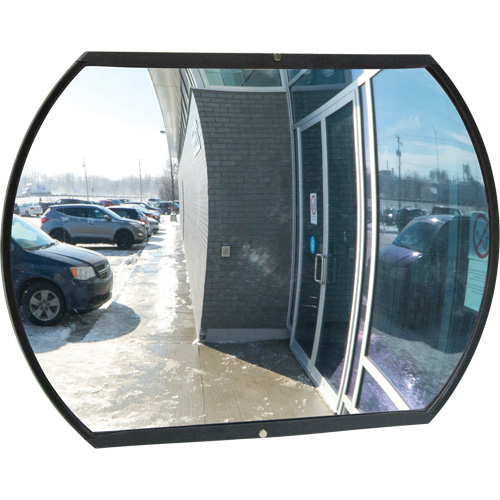 Miroir convexe rectangulaire/rond avec support, 18" h x 26" la, Int&eacute;rieur/Ext&eacute;rieur Brunswick Fyr & Safety