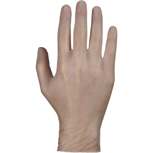 Gants jetables, Petit, Vinyle, 4 mils, Sans poudre, Blanc Brunswick Fyr & Safety