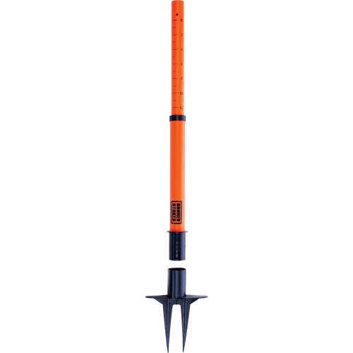 Montant de barri&egrave;re PLUS, Hauteur de 42", Orange Brunswick Fyr & Safety