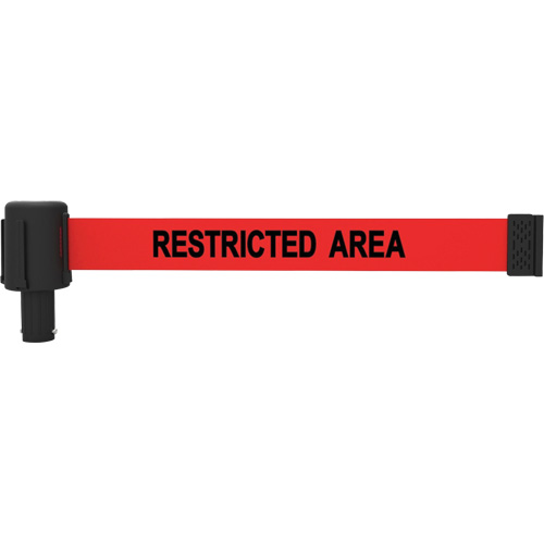 PLUS Banner Cassette, Restricted Area, 15', Red Tape Brunswick Fyr & Safety