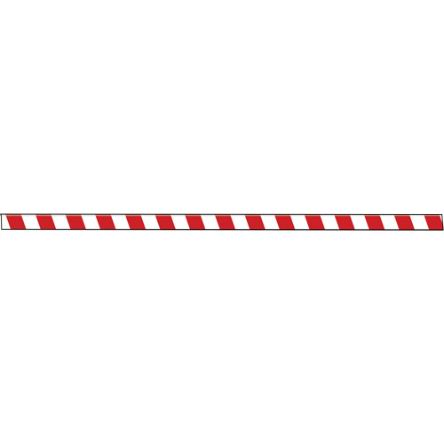 Marqueur robuste pour le sol Tough-Mark, Rectangle, 48" lo x 3" la, Rouge et blanc, Poly&eacute;thyl&egrave;ne Brunswick Fyr & Safety