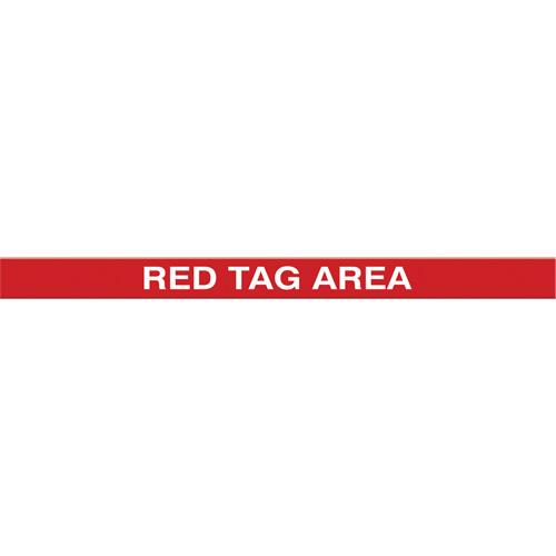 Marqueur robuste pour le sol Tough-Mark, Rectangle, 48" lo x 4" la, Rouge, Poly&eacute;thyl&egrave;ne Brunswick Fyr & Safety