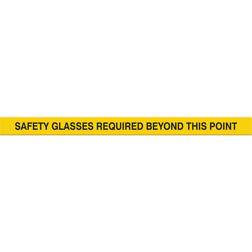 Marqueur robuste pour le sol Tough-Mark, Rectangle, 48" lo x 4" la, Jaune, Poly&eacute;thyl&egrave;ne Brunswick Fyr & Safety