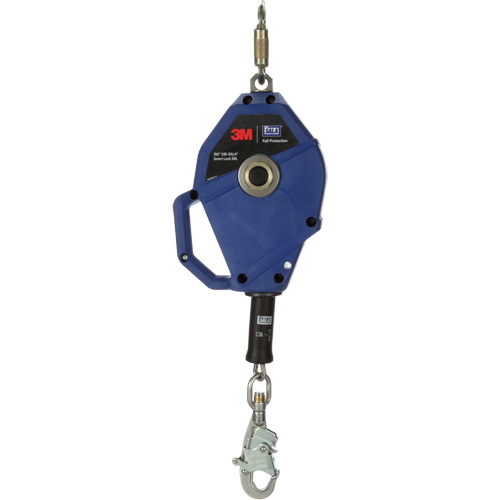 Cordage de s&eacute;curit&eacute; autor&eacute;tractable avec verrouillage intelligent, 30', Acier inoxydable, Pivotant Brunswick Fyr & Safety