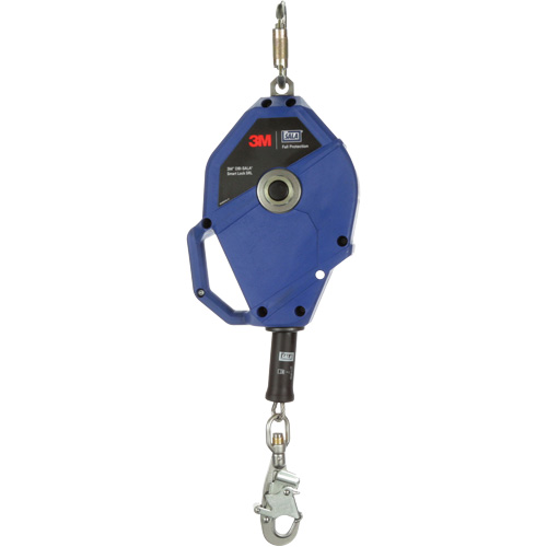 Cordage de s&eacute;curit&eacute; autor&eacute;tractable avec verrouillage intelligent, 50', Acier inoxydable, Pivotant Brunswick Fyr & Safety