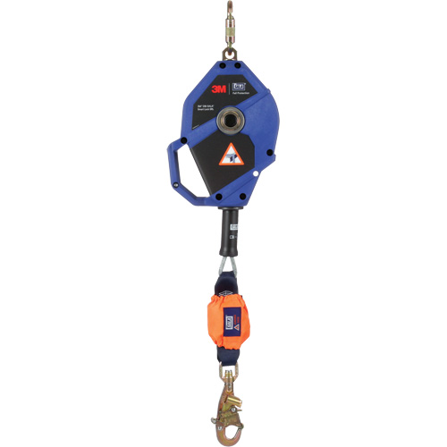 Cordage de s&eacute;curit&eacute; autor&eacute;tractable avec verrouillage intelligent, 30', Acier inoxydable, Pivotant Brunswick Fyr & Safety