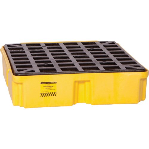 Modular Spill Platform, 15 US gal. Spill Capacity, 26" x 26.25" x 6.5" Brunswick Fyr & Safety