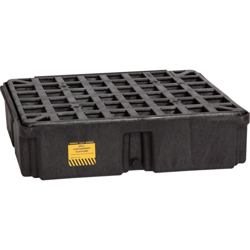 Plateforme de d&eacute;versement modulaire, Capacit&eacute; de d&eacute;versement 15 gal. US, 26" x 26,25" x 6,5" Brunswick Fyr & Safety