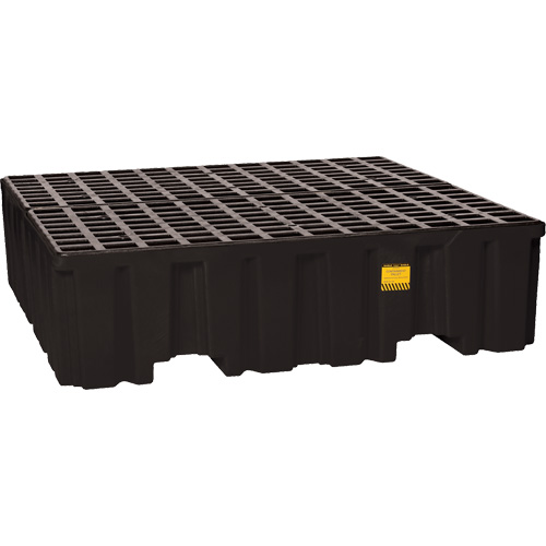 Palette de confinement des d&eacute;versements, Capacit&eacute; de d&eacute;versement 132 gal. US, 51" x 52,5" x 13,75" Brunswick Fyr & Safety