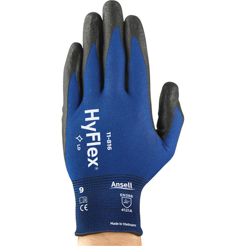 Hyflex&reg; 11-816 Glove, 6, Foam Nitrile Coating, 18 Gauge, Nylon/Spandex Shell Brunswick Fyr & Safety