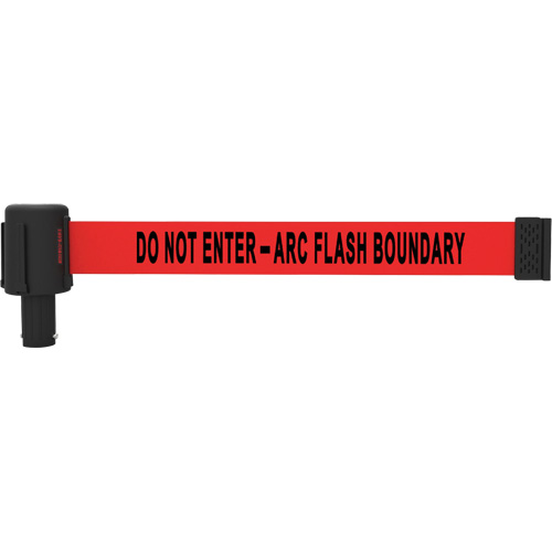 Cassette de banni&egrave;re PLUS, Do Not Enter - Arc Flash Boundary, 15', Ruban Rouge Brunswick Fyr & Safety