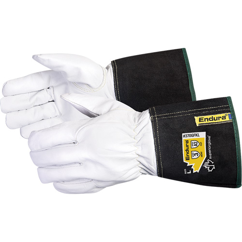 Endura&reg; TIG Welding Gloves, Grain Goatskin, Size Medium Brunswick Fyr & Safety