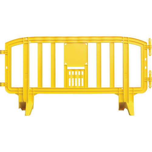Movit Barricade, Interlocking, 78" L x 39" H, Yellow Brunswick Fyr & Safety