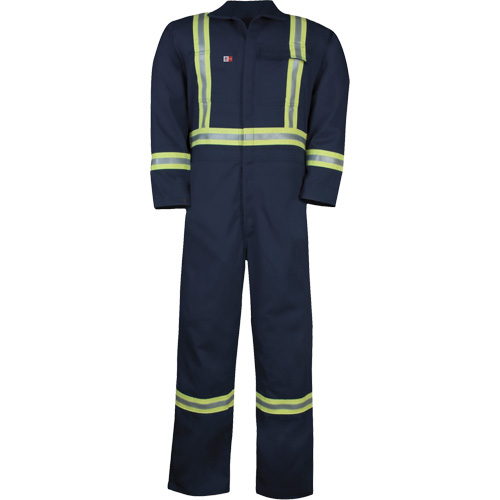 Westex UltraSoft&reg; Unlined Coveralls, Size Large (Tall), Navy Blue, 12.4 cal/cm2 Brunswick Fyr & Safety