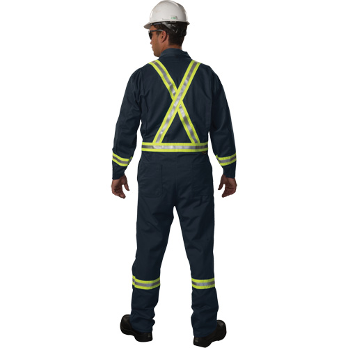 Westex UltraSoft&reg; Unlined Coveralls, Size 34/36, Navy Blue, 12.4 cal/cm2 Brunswick Fyr & Safety