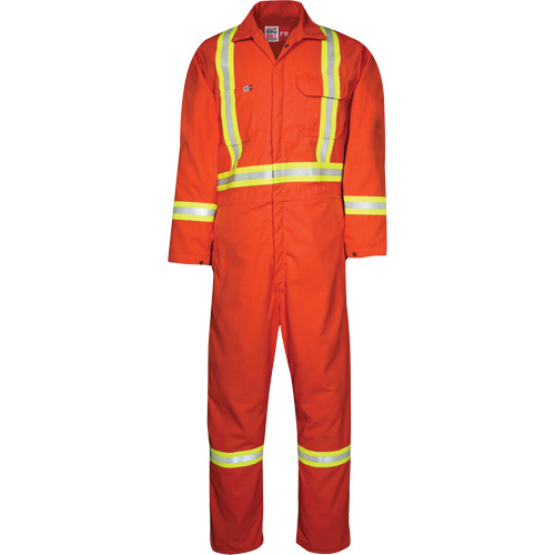 Westex UltraSoft&reg; Unlined Coveralls, Size 4X-Large, Orange, 8.7 cal/cm² Brunswick Fyr & Safety