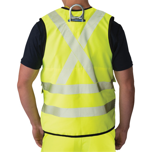 Ripstop Surveyor's Vest, High Visibility Lime-Yellow, Small, Polyester Brunswick Fyr & Safety