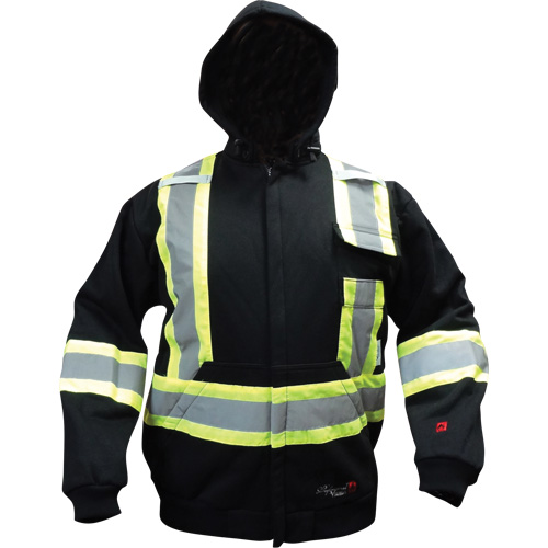 Fire Rated Hoodie, Small, Black Brunswick Fyr & Safety
