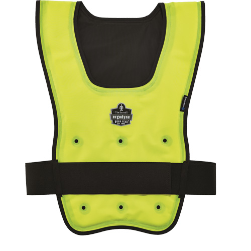 Chill-Its&reg; 6687 Economy Dry Evaporative Cooling Vest, Small/Medium, High Visibility Lime-Yellow Brunswick Fyr & Safety