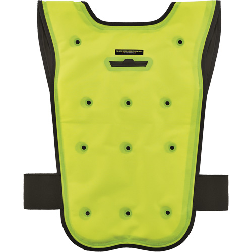 Chill-Its&reg; 6687 Economy Dry Evaporative Cooling Vest, Small/Medium, High Visibility Lime-Yellow Brunswick Fyr & Safety